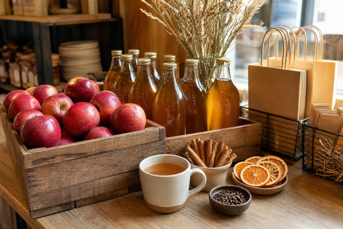 A thoughtfully merchandised farm-market checkout display that makes the case for proven, easy-to-understand seasonal products and productive shelf space